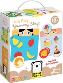 Edukacinė dėlionė Bananapanda Lets Play Yummy Bingo, įvairių spalvų