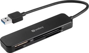 Atminties kortelių skaitytuvas Sandberg USB 3.0 Pocket Card Reader