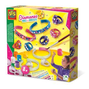 Radošais komplekts SES Creative Diamanzo Rings And Bracelets, daudzkrāsaina