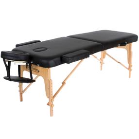 Masažinis stalas Restpro VIP 2, 192 cm, 16 kg, juoda sp.