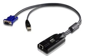 Adapteris Aten USB VGA Virtual Media KVM RJ-45 Female, USB A male, juoda