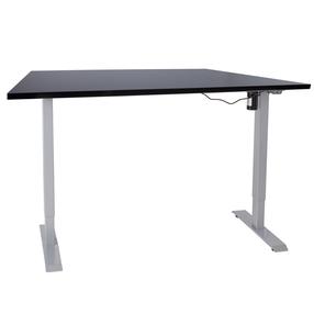 Kompiuterio stalas reguliuojamo aukščio Home4you Ergo 1-Motor, 140 cm x 80 cm, 71 - 121 cm, juoda sp./pilka sp.