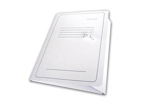 Aplankalas su raišteliais SMLT SEG-A1, A4 Balta