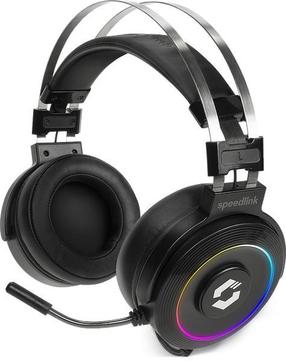 Juhtmega kõrvaklapid Speedlink Orios RGB 7.1, must v.