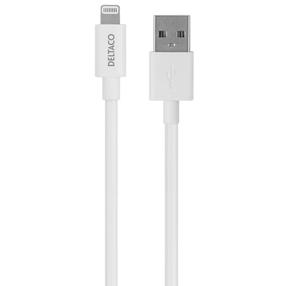 Įkrovimo laidas Deltaco Baltic, Lightning/USB A, 200 cm