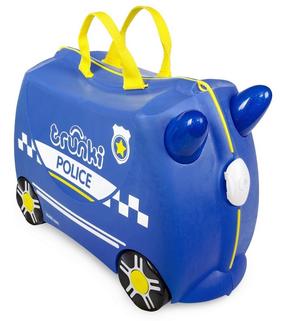 Laste kohver Trunki Percy Police Car TRU-0323, sinine v., 18 l, 21 x 46 x 31 cm