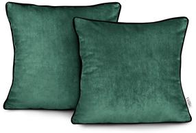 Dekoratyvinės pagalvėlės užvalkalas Restilo Velvet, žalia, 45 cm x 45 cm, 2 vnt.