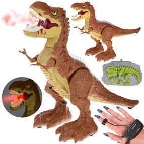Radiovadāms dinozaurs, 25 cm, universāls, brūna krās.