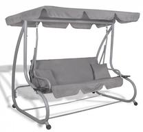 Lauko sūpynės Springos Venezia GS0015, pilka sp., 120 cm x 193 cm x 163 cm