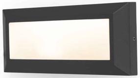 Sieninis lauko šviestuvas Lutec Helena, 11W, LED, IP54, juoda sp., 23 cm x 10.1 cm