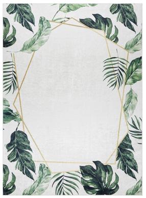 Ковер комнатные Hakano Arlen Leaves, белый цв./зеленый цв., 170 см x 120 см