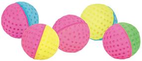 Kamuoliukai Trixie TRX 11 80 soft balls, foam rubber, ø 4.3 cm, įvairių spalvų, 4.3 cm