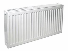 Radiators Purmo Compact, 140 cm x 50 cm, sānu pieslēgums, 2058 W, balta krās.