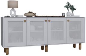 Konsolinis staliukas Kalune Design Bohemian, balta sp., 40 cm x 180 cm x 75 cm