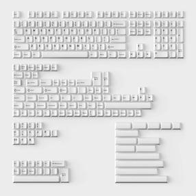 Klaviatuurikatete komplekt Wooting Double Shot Cherry PBT, valge v.