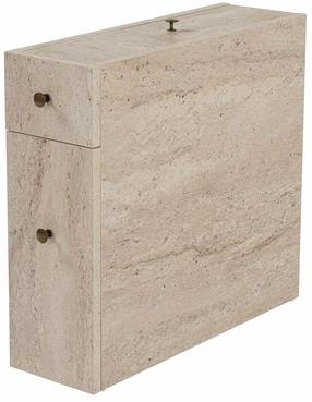 Laisvai pastatoma vonios spinta Kalune Design Calencia, travertine sp., 60 cm x 20 cm x 55 cm
