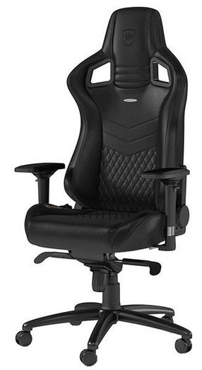 Spēļu krēsls Noblechairs Epic Echtleder, melna krās.