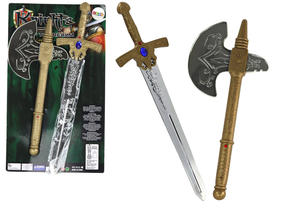 Žaislinių ginklų rinkinys Lean Toys Knights Aukso sp./Sidabro sp.
