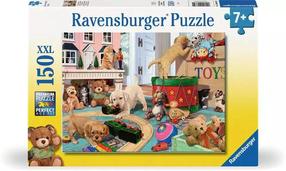 Dėlionė Ravensburger Little Paws Playtime 00865, 36 cm x 49 cm, 150 vnt., įvairių spalvų