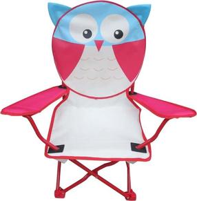 Saliekamais tūrisma krēsls Besk Owl, zila krās./balta krās./rozā krās.