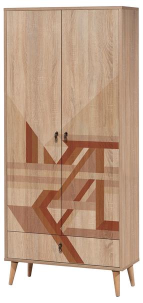 Spinta Kalune Design City Flow, įvairių spalvų, 45 cm x 80 cm x 190 cm