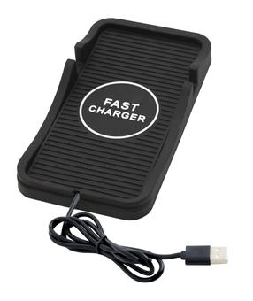 Auto juhtmevaba laadija Compass, USB Type A, must v., 15 W