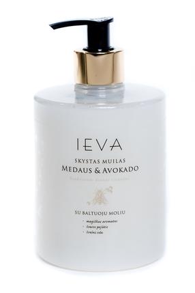 Skystas muilas Ieva, medaus ir avokado kvapo, 500 ml