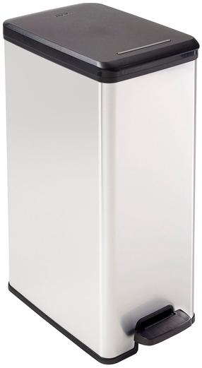 Atkritumu tvertne Curver Slim, pelēka krās., 40 l, 61 cm x 25 cm