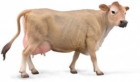 Žaislinė figūrėlė, karvė Collecta Farm Time Jersey Cow 88980, 14.3 cm, rusva sp.