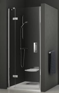 Dušo durys Ravak Smartline SMSD2-100 B-L, 100 cm x 190 cm, skaidri sp./chromo sp./grūdintas