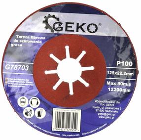 Šlifavimo diskas Geko G78703, 125 mm x 22.2 mm