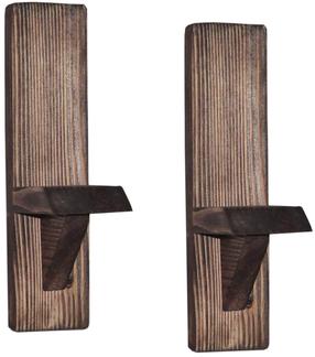 Sieninė lentyna Kalune Design Raf 248, riešuto sp., 33 cm x 9 cm x 9 cm