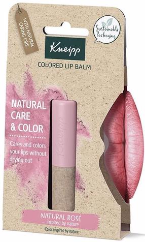 Huulepalsam Kneipp Colored, 3.5 g, heleroosa v., natural rosé