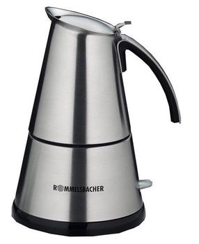 Espresso kafijas automāts Rommelsbacher EKO 364/E, nerūsējošā tērauda krās.