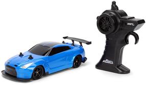 Rc vieglā automašīna Jada Toys Fast & Furious Drift Nissan GTR 2009, 1:24, zila krās.