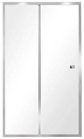 Dušo sienelė Besco Duo Slide 120, 120 cm x 195 cm, skaidri sp./skaidrus