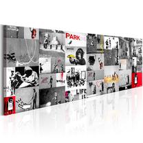 Reprodukcija Artgeist Street Art: Banksy II N6392-DK150PWD, 150 cm x 50 cm