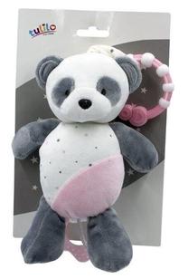 Barškutis Tulilo Pink Panda, balta sp./rožinė sp./pilka sp.