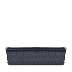 Gėlių vazonas Ratolla Case, plastikinis, 59 cm x 16 cm, antracito sp.