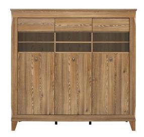 Vitrina Bergen REG3W, maumedžio, 156 cm x 47 cm x 150.5 cm