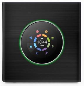 Термостат Feelspot WTH08.16B WiFi, встраивается в стену, черный цв., 86 см, 5 - 35 °С