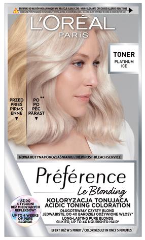 Toneri L’Oréal Paris Préferénce Le Blonding, platinum ice krās., 01