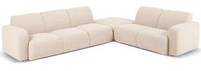Kampinė sofa Micadoni Home Molino Boucle, smėlio sp., dešininė, 315 x 250 cm x 72 cm
