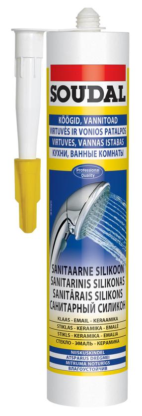 Silikoon Soudal, 280 ml, valge v.