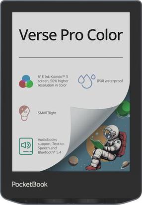 Электронная книга Pocketbook Verse Pro Color 634, 16 ГБ, синий цв., 6″
