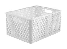 Daiktadėžė, daiktų saugojimo Rotho 11668, 28 l, balta/(spalva/dizainas parenkami atsitiktine tvarka), 43 x 33 x 21.5 cm