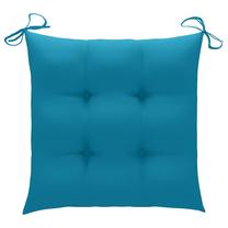 Kėdžių pagalvėlė VLX Fabric 314874, žydra sp., 40 cm x 40 cm, 6 vnt.