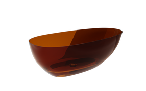 Vanna, brīvi novietots Besco Xara Earth Rust, 160 cm x 75 cm x 55 cm, melna krās./oranža krās.