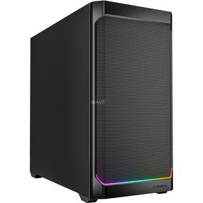 Datora korpuss Sharkoon MK4 RGB Strip, melna krās.