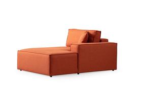 Kampinė sofa - lova Atelier Del Sofa Pirlo, oranžinė sp., dešininė, 260 x 100 cm x 88 cm